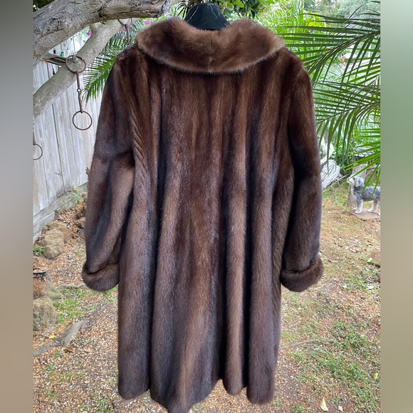 Stunning Mink Fur Stroller Paisley Lining 50”Bust 89” Sweep Vintage Beauty 😍 - Picture 6 of 9